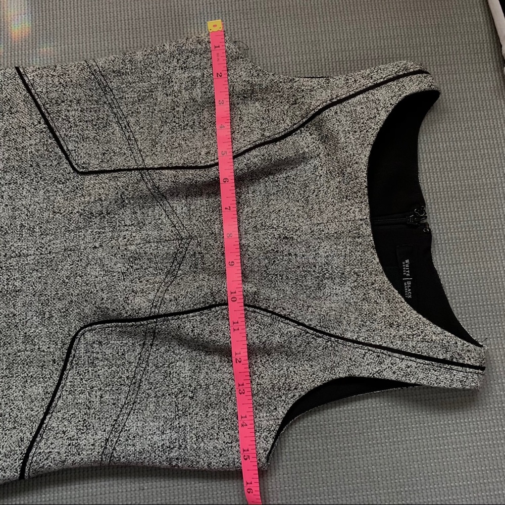 LIKENew White House Black Market Gray Casual Dress - Picture 10 of 14